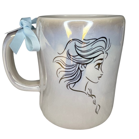 ❌SOLD❌ Rae Dunn NWT LET IT GO Elsa Disney Frozen Iridescent 2 Sided Coffee Mug - Picture 17 of 17